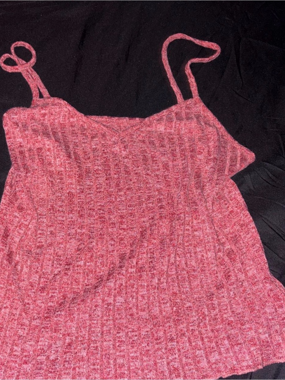 Forever 21 Heathered Rose Ribbed Cami Tank